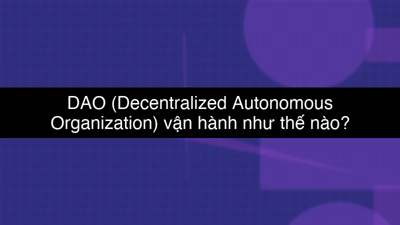 DAO (Decentralized Autonomous Organization) vận hành như thế nào? schema