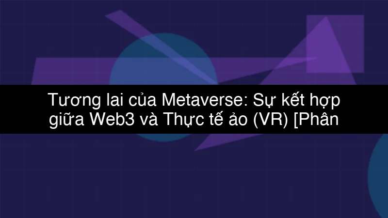 Tương lai của Metaverse: Sự kết hợp giữa Web3 và Thực tế ảo (VR) schema